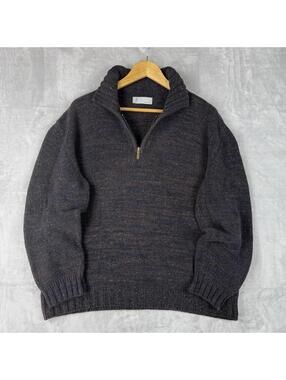 Missoni Half Zip Knit Sweater Wool Blend Speckled Italy Made Luxury Size M Prepy